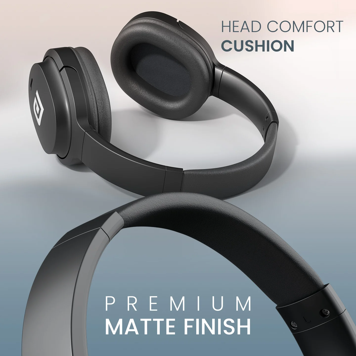 Muffs M4 40mm Dynamic Driver, Powerful Bass, In-Built Mic, Type C Fast Charging