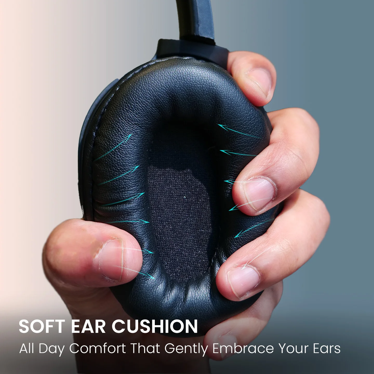 Muffs M4 40mm Dynamic Driver, Powerful Bass, In-Built Mic, Type C Fast Charging