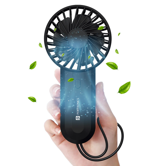 POR Dual Breeze Portable Mini Fan with Dual motor