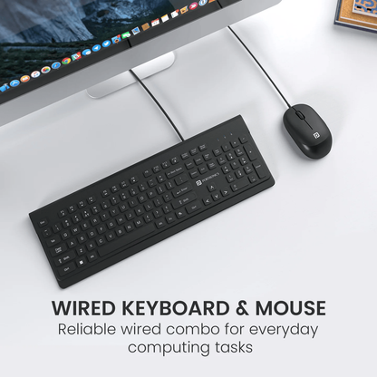 Portronics Wired Keyboard and Mouse