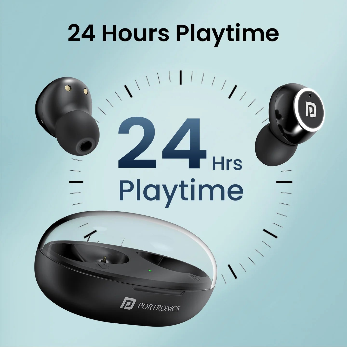 Harmonics Twins S13  24 Hour Playtime | Touch Control | Low Latency | Type C Fast Charging