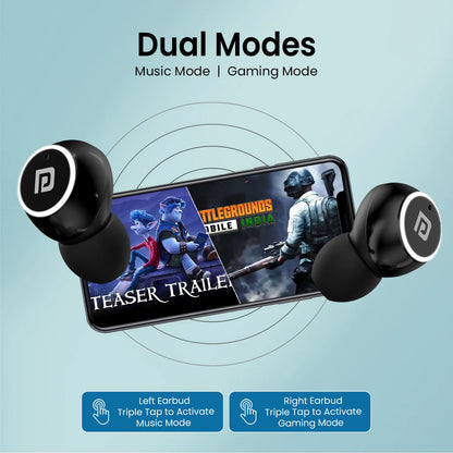 Harmonics Twins S13  24 Hour Playtime | Touch Control | Low Latency | Type C Fast Charging