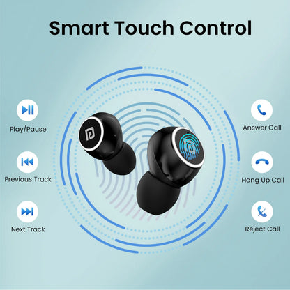 Harmonics Twins S13  24 Hour Playtime | Touch Control | Low Latency | Type C Fast Charging