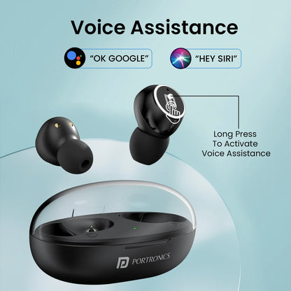 Harmonics Twins S13  24 Hour Playtime | Touch Control | Low Latency | Type C Fast Charging