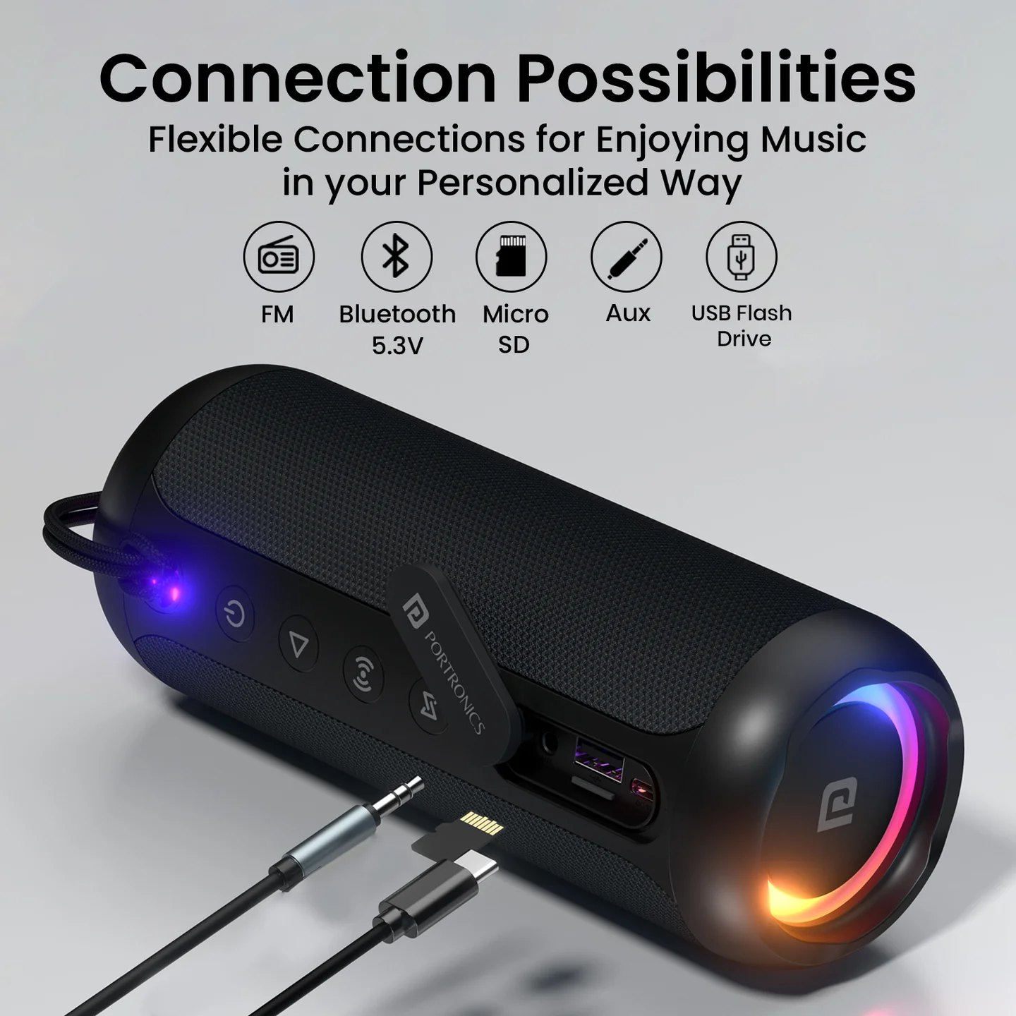 Breeze 5  In Built Mic | 6 Hour Playtime | IPX5 Water Resistant | Type C Fast Charging | Inbuilt FM