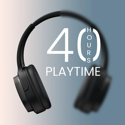 Muffs M4   40mm Dynamic Driver, Powerful Bass, In-Built Mic, Type C Fast Charging