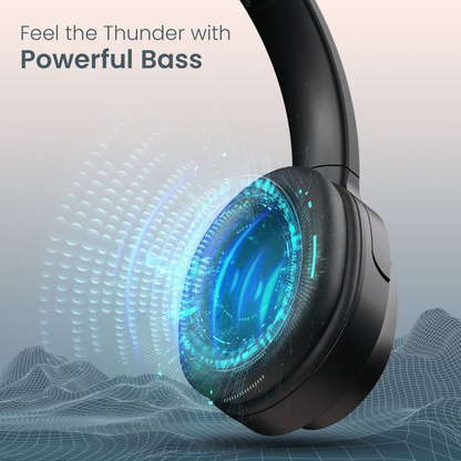 Muffs M4   40mm Dynamic Driver, Powerful Bass, In-Built Mic, Type C Fast Charging