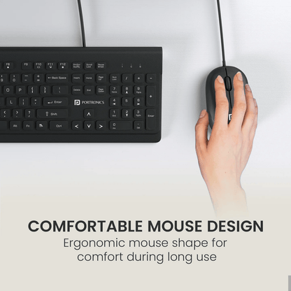 Portronics Wired Keyboard and Mouse